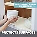 HOME GENIE Shelf Drawer and Cabinet Liner, Durable with Strong Grip, 17.5 in x 20 FT, Non Adhesive Liners Protect Kitchen Cabinets and Cupboard, Pantry, Bathroom Drawers and Shelves, Desks, White