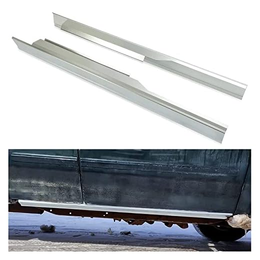 ECOTRIC Slip-On Outer Rocker Panels For Ford F150 1997-2003 Extended Cab XL XLT LH & RH Pair