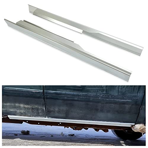 ECOTRIC Slip-On Outer Rocker Panels For Ford F150 1997-2003 Extended Cab XL XLT LH & RH Steel Sliver Pair by ECOTRIC - Used condition - US$62.12