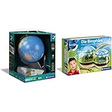 Clementoni 59183 Galileo Science – Interaktiver Leucht-Globus & Galileo Lab – Die Biosphäre, Experimentierkasten für kleine Hobby-Gärtner, Botanik und Biologie für Kinder ab 8 Jahren