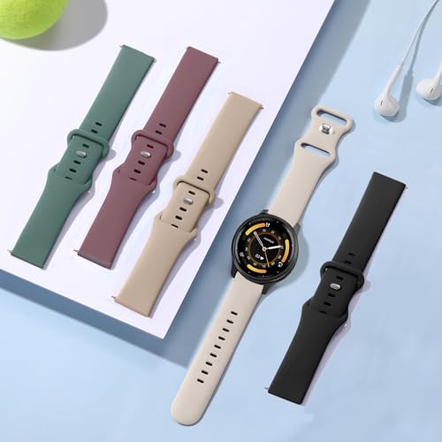 Pack 5 correas de silicona 22mm compatibles Garmin miniatura 4