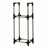 アイリスオーヤマ タイヤラック ステンレス カバー付 サビに強い 軽自動車 耐荷重 120kg KSL-450C ブラック