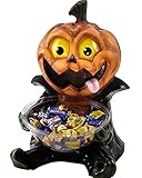 Rubies Halloween Candy Bowl Holder, Pumpkin Jack-O-Lantern
