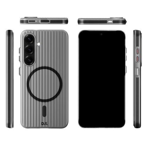 Image of DailyObjects Case for Samsung Galaxy S25, Drop Protection TPU Beam 2.0 Magnetic Clear Slim Shockproof Back Cover