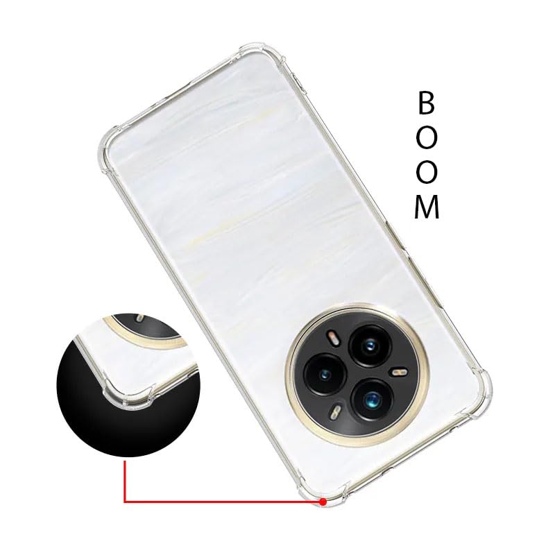 Image of for [realme 14 pro Plus] Case,[realme 14 pro Plus] Phone Back Case Cover Clear Corners TPU Shock-Absorption Flexible Cell Phone Cover for [realme 14 pro Plus] - Transparent