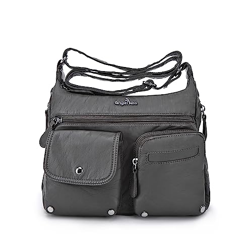 Image of Angel Kiss Crossbody Bags for Women, Ladies Shoulder Handbags and Purses Medium Faux Leather Pocketbooks | Ladies