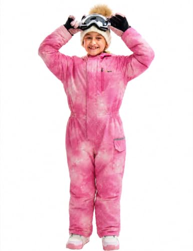 Image of GEMYSE Kids One Pieces Ski Suits Jumpsuits Boys Girls' Winter Outdoor Snowboarding Waterproof Snowsuits