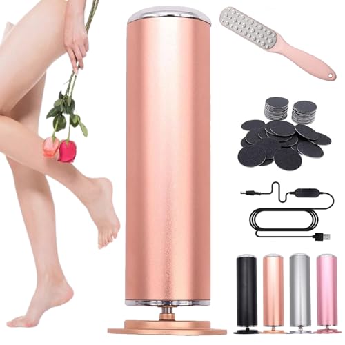 電動足カルスリムーバー、フットファイルカルスリムーバー、フットサンダーカルスリムーバー、360回転フットカルスリムーバーツールデッドドライクラックカルス用(ゴールド)