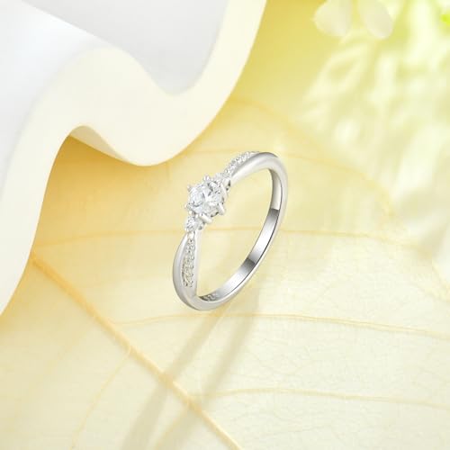 Promise Ring 925 Sterling Silver Engagement Ring for Women Infinity Birthstone Ring Wedding Anniversary Birthday Jewelry4