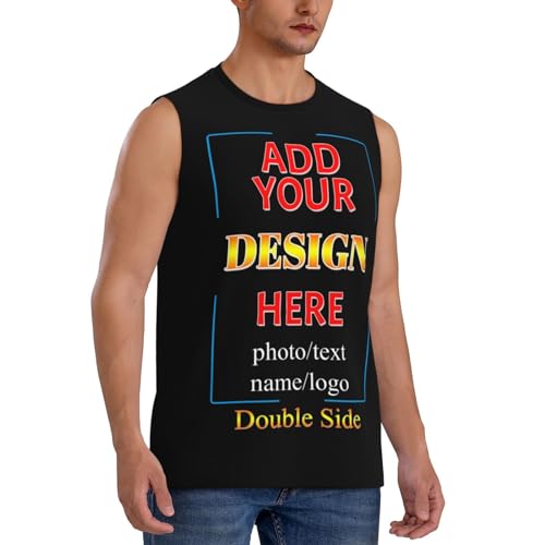 Custom Mens Tank Tops Undershirt Personalized Sleeveless T Shirts for Men with Logo Quick Dry Tops for Workout Gym Running2