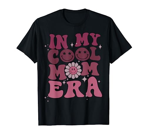In Mom Era (On Front) Groovy Retro Cool My Club Moms Member T-Shirt