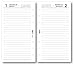 Ricambio agenda 2022 giornaliero ESSENTIAL bianco (9,5 x 17) ricambio a 6 fori agenda organizer