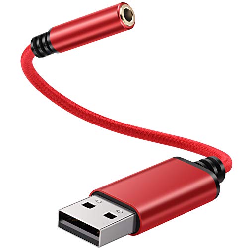 Adaptateur audio USB vers prise casque 3.5mm carte son externe PC Mac