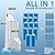 Disposable Toilet Brush with 112 Refills, Toilet Bowl Wand and Holder, White Toilet Cleaning Brush, Toilet Bowl Wand Kit Wall-mounted, Toilet Brush Refill for Efficient and Deep Scrub Toilet.