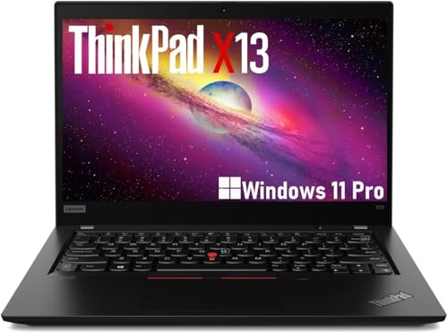 Lenovo ThinkPad X13 Laptop PC, 13.3-inch Computer, Core i5-10210u - 8 GB RAM - 256 GB SSD - Windows 11 Pro- Intel UHD Graphics, Japanese Keyboard (Refurbished)