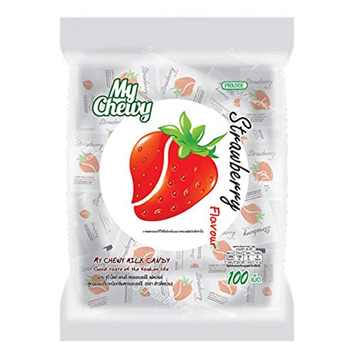 Caramelos suaves de fresa, 100 tabletas 360g miniatura 1
