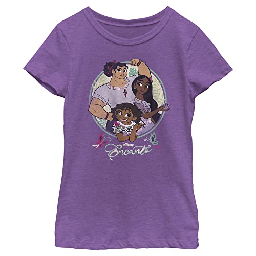 Disney Pixar Encanto Emotions of Mirabel Doodles Girls Heather T-Shirt