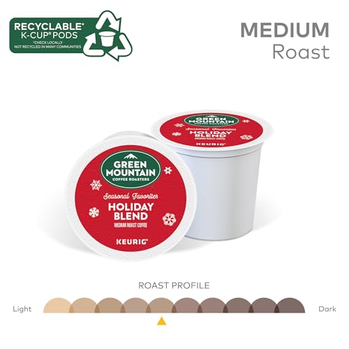 Image of Green Mountain Coffee Roasters K-Cups, Holiday Blend, 10 Count (Pack of 4)