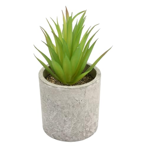 Artificial Mini Faux Plastic Plants with Pot, Small Greenery Decorative Indoor Potted Plants in Paper Pulp Pots for Home Office Desk Bedroom Bathroom Kitchen Decor Gift