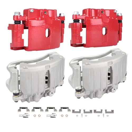 Image of SCITOO Front & Rear Disc Brake Calipers 18-B4729 18-B4728 18-B4764 18-B4765 | Fit For Cadillac,For Chevrolet,For GMC Models - For Avalanche 1500 2002-2006,For Escalade 2002-2006 4PCS With Bracket