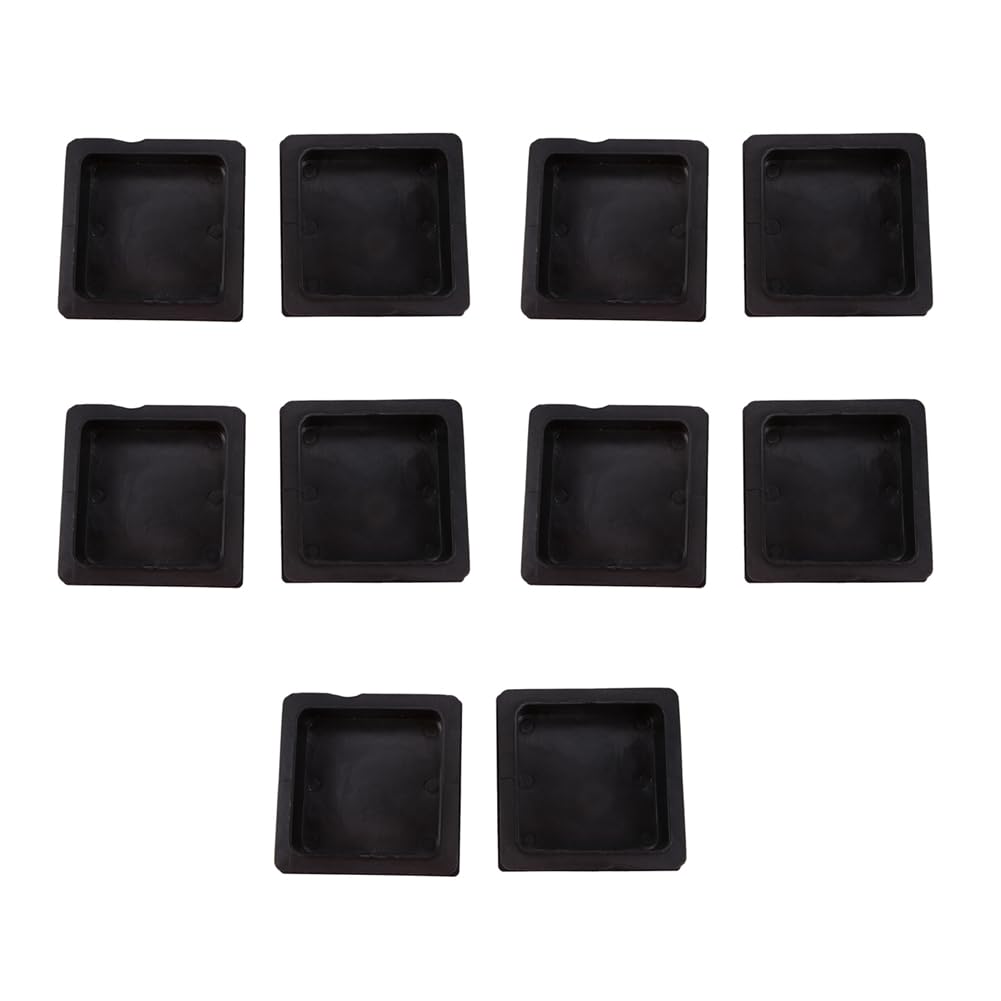 Embouts carrés nervurés de 100mm pour rénover les pieds de salon de jardin