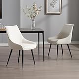 DESIGN MODERNE: Cette chaise de cuisine présente des styles élégants et contemporains. Son design minimaliste et classique, associé à un revêtement en chenille, confère une touche d'élégance à n'importe quel espace. La combinaison des couleurs élégantes et des pieds métalliques confère à cette chaise grâce et luxe.