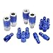 ColorConnex Coupler & Plug Kit (14 Piece), Automotive Type C, 1/4 in. NPT, Blue, A72458C