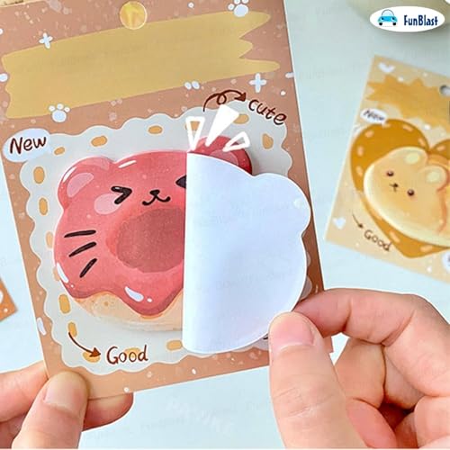 Image of FunBlast Sweet Paws Sticky Notes, 6 Sheets - 180 Sticky Notes, Sticky Pad for Study, Point It Marker Stationery Items, Self-Adhesive Memo Pad, Planners and Memo Sticker (Multicolor)