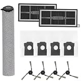 acuum - Kit di parti di ricambio per rullo MOVA S70, S70 per Ultra Roller, S70 Pro Roller con spazzola principale, spazzole laterali, lavabile per HEPA, microfibra (A)