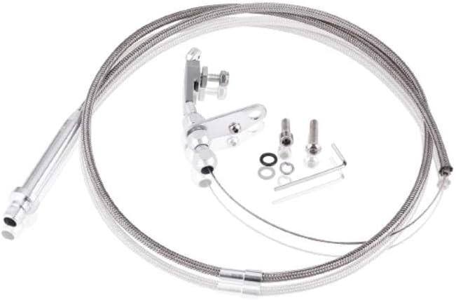 Cabo de kickdown para transmissão automática TH350 Keenso com malha de aço inoxidável – 1 unidade