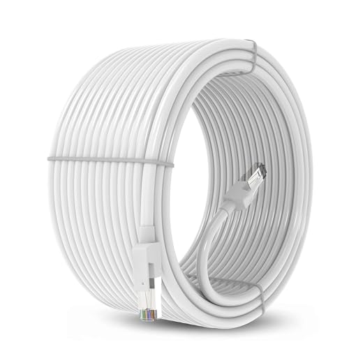 Image of Madhabi Cat6 Ethernet Cable 1M White - High-Speed 10Gbps 550MHz UTP RJ45 LAN Network Cord for Laptop, PC, Router, Modem, Gaming Console, Smart TV, Office and Home Internet Connection