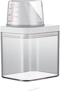 INEOUT Laundry Detergent Container Airtight Laundry Detergent Powder Storage Box Washing Powder Container with Measuring Cup Multipurpose Plastic Cereal Dispenser