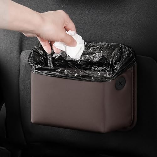 Poubelle de véhicule automatique avec organisateur de siège de voiture et panier