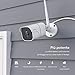 Produktbild Überwachungskamera 1080P WiFi Außenkamera, Cooau Sicherheitskamera, IP66 wasserdicht, bidirektionales Audio, Fernverbindung über Android/iOS/PC weiß