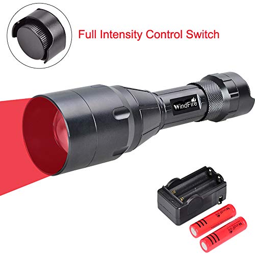 WINDFIRE Professional Red Hunting Light Zoomable Focus Adjustable Red Predator Light Long Range