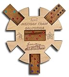 Mexican Train *California Edition* Hub and Tokens wooden domino game