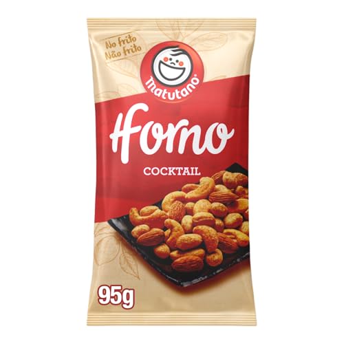 Matutano cocktail Tostados al Horno, snack de frutos secos variados cacahuetes, almendras y anacardos, formato individual, 95 gramos