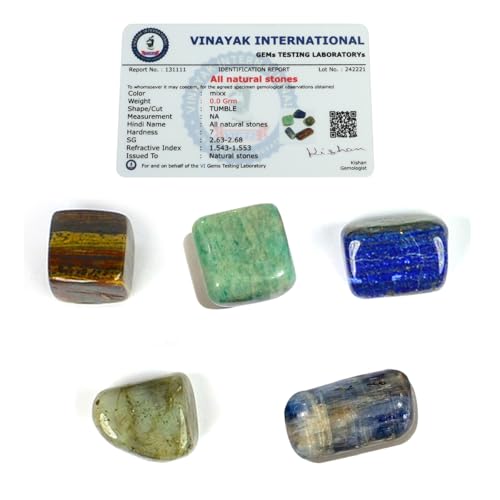 Image of Reiki Crystal Products Certified Natural Crystal Tumble Stone Kit | Multiple Crystal Stone Sets for Meditation, Reiki, Chakra & Spiritual Practices