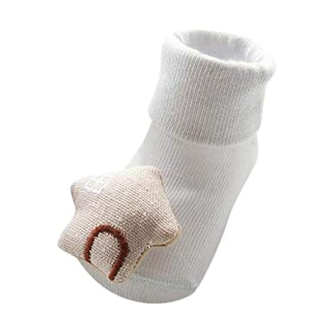 Zerototens Baby Floor Socks,Kids Infant Toddler Kids Boys Girls Cartoon Animals Print Anti-Slip Knitted Boots Socks Winter Thermal Fleece Slipper Socks 1-3 Years Old (6-18 months, Gray46) Cover