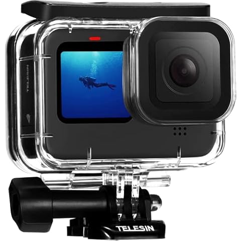 Funda Carcasa Impermeable TELESIN 60M para GoPro Hero 11/10/9 Black Cover