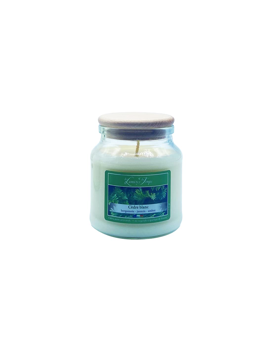 Les Lumières Du Temps White Les Lumière Du Temps Coloured Vegetable Wax Candle, 145 G Cedar Scent