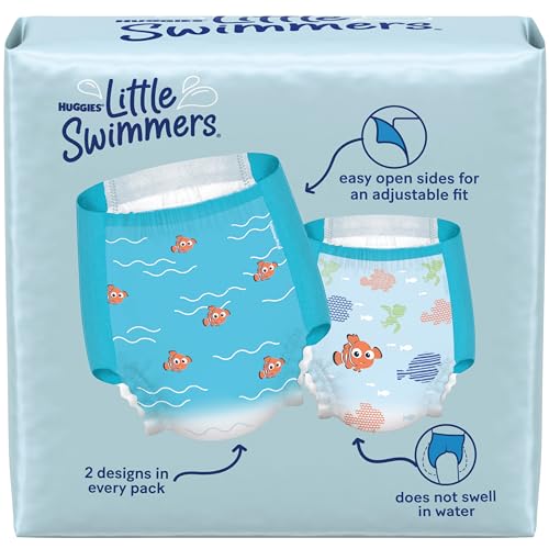 huggies little swimmers disposable swim diapers size 5-6 32 lbs 17 ct