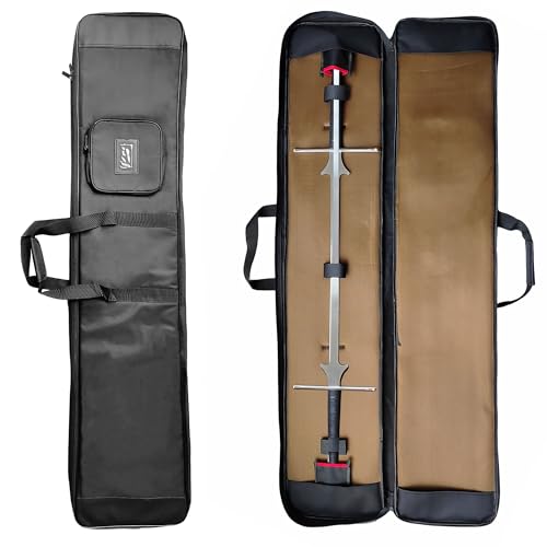 LEONARK Bolsa Hema De 56 Pol. Para 2 Espadas - Espada Longa De Esgrima, Bolsa De Armazenamento Acolchoada Com Duas Alças Para Espada Feder - Mochila Portátil De Ombro Único
