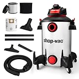 Shop-Vac 5761311 Aspiradora de Tienda en húmedo/seco de 12 galones, 6 Picos HP, Manguera de 1.5...