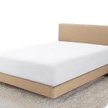 Linens World Egyptian Cotton Fitted Sheets King Size Breathable, Anti Wrinkle 40cm Deep Pocket 200 Thread Count Bed Sheets Bedding & Linen 152 X 200-CM White Bedding King Size Fitted Sheets