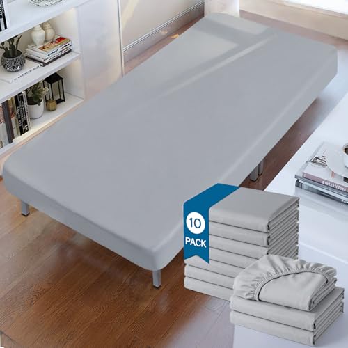 Image of Cot Sheets 31 inch x 75 inch 10 Pack Fitted with Narrow Twin /Camp Bunk /Rvs Bunk