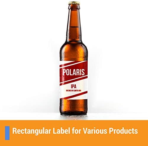 OfficeSmartLabels Rectangular 3-1/3 x 4 Shipping/Mailing Labels for Laser &  Inkjet Printers, 3.33 x 4 Inch, 6 per Sheet, White, 900 Labels, 150 Sheets