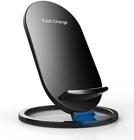 iPhone X Fast Wireless Charger,VicKro Qi Wireless Charger Pad Fast charge for Samsung Galaxy Note 8 S8 S8 Plus S7 S7 Edge Note 5 S6 Edge Plus and Stand for iPhone 8 , 8 Plus (No AC Adapter)