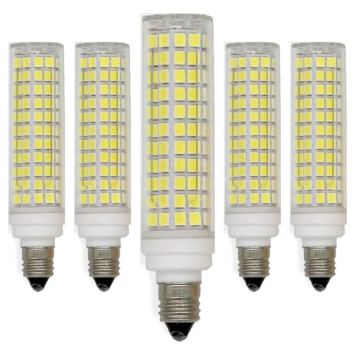 15W e11 Ampoule LED, 5 Ampoules LED, 15W équivalent 150W halogène, 1500LM, AC220V-240V, 360 ° Angle de Faisceau, dimmable pour l'éclairage Domestique(Warm White 3000K)