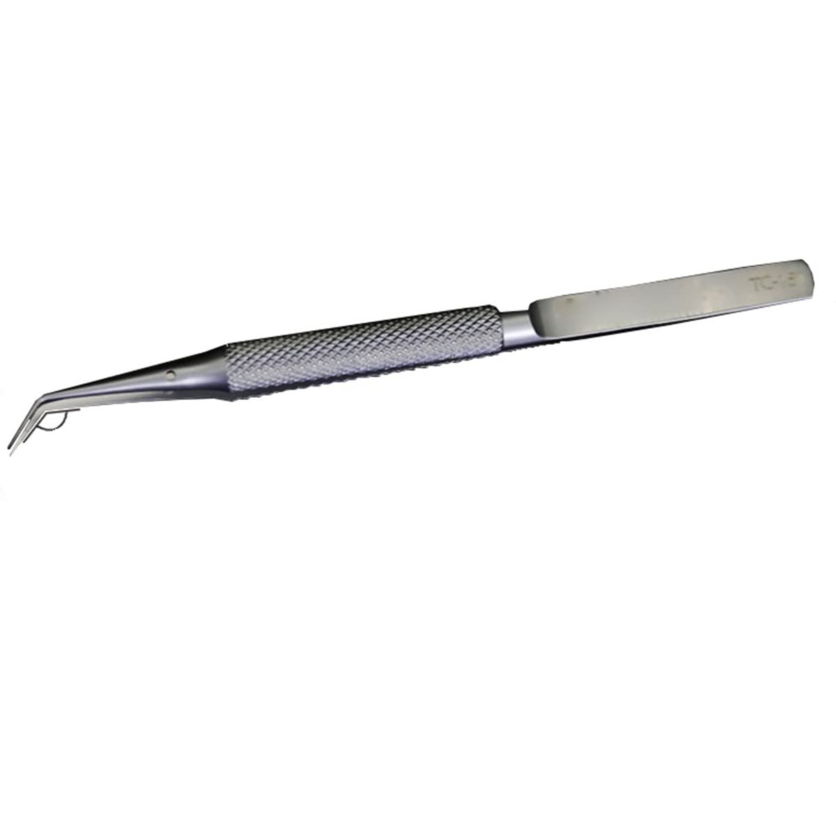 Lab Microscope Accessories Titanium Alloy Microscope Fly-line Curved Straight Tweezers(TK-15)
